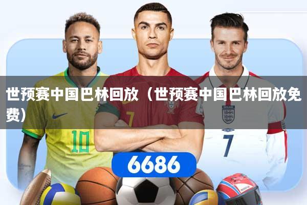 世预赛中国巴林回放（世预赛中国巴林回放免费）